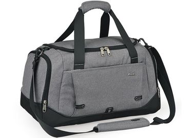 Linen and cotton blended fabric full nylon lining sports travel bag for men