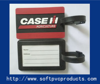 Promotion Gifts Plastic PVC Luggage Tag , OEM Soft PVC Travel Luggage Tags